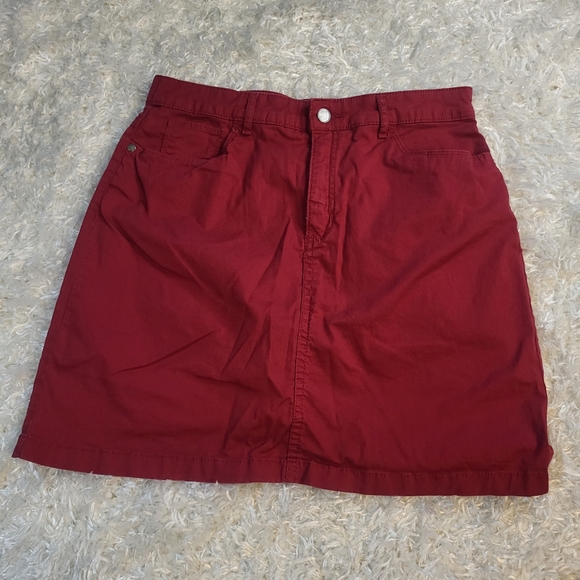 croft & barrow Pants - Croft & Barrow Classic Fit Stretch Skort, Red Wine, Size 10